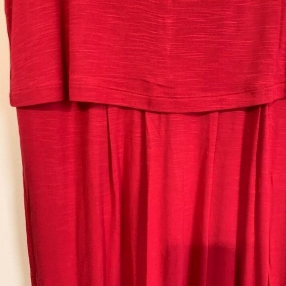 J. Jill Women’s Small Petite Shift Sangria Dress Red Minimalist Quiet Luxury - Picture 4 of 12